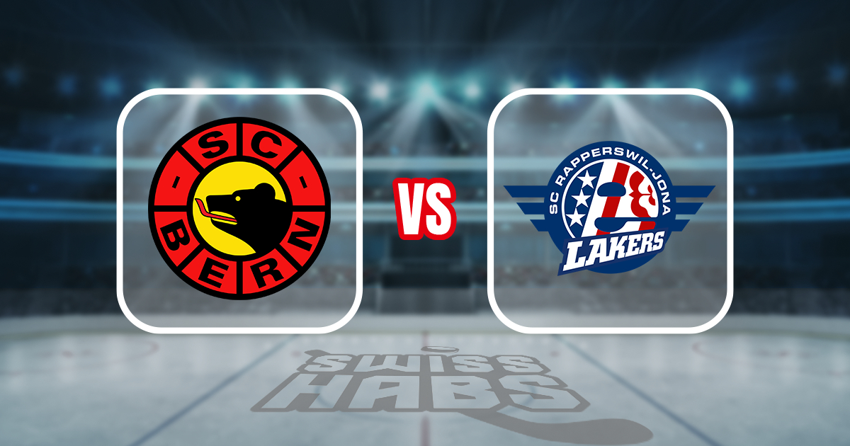 Teamaufstellung und nicht verfügbare Spieler für das Spiel Bern vs. Rapperswil